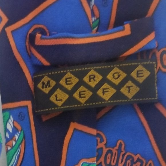 textured UF Gators long silk men's tie - Picture 9 of 10